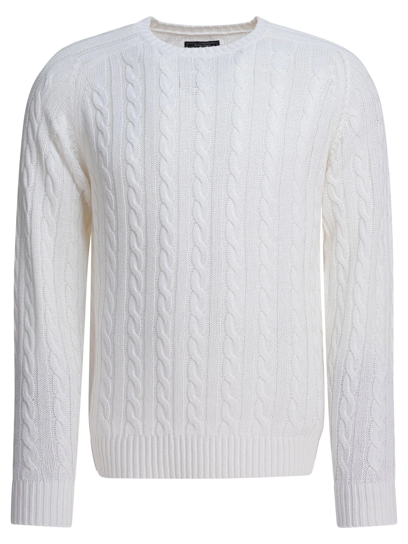 Linen And Cotton Sweater Knitwear Bianco