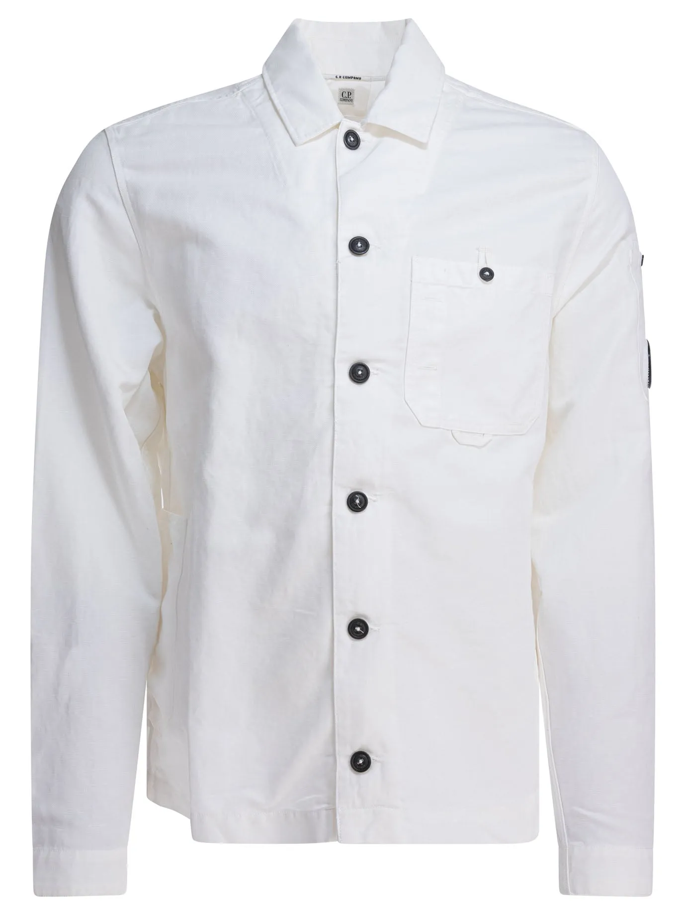 Cotton And Linen Overshirt Giacche Bianco