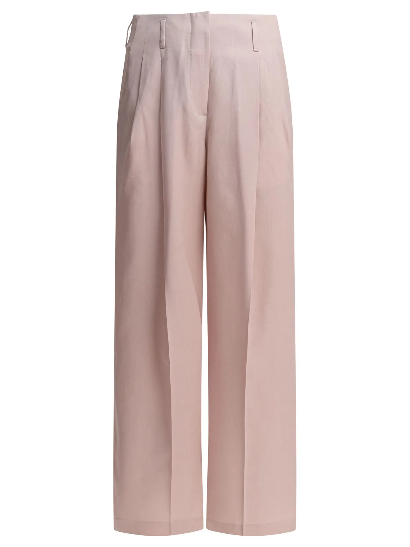 Wool Gabardine Trousers Rosa