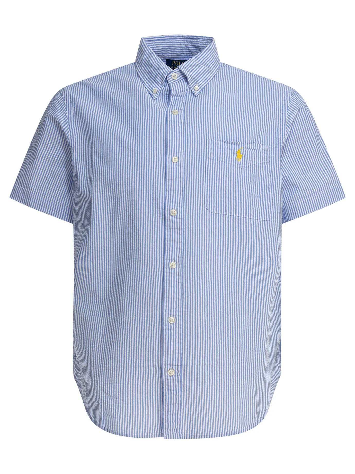 Seersucker Shirt Shirts Light Blue