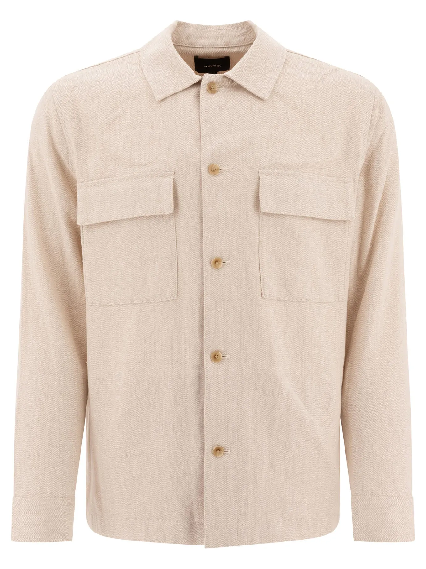 Linen Overshirt Giacche Beige