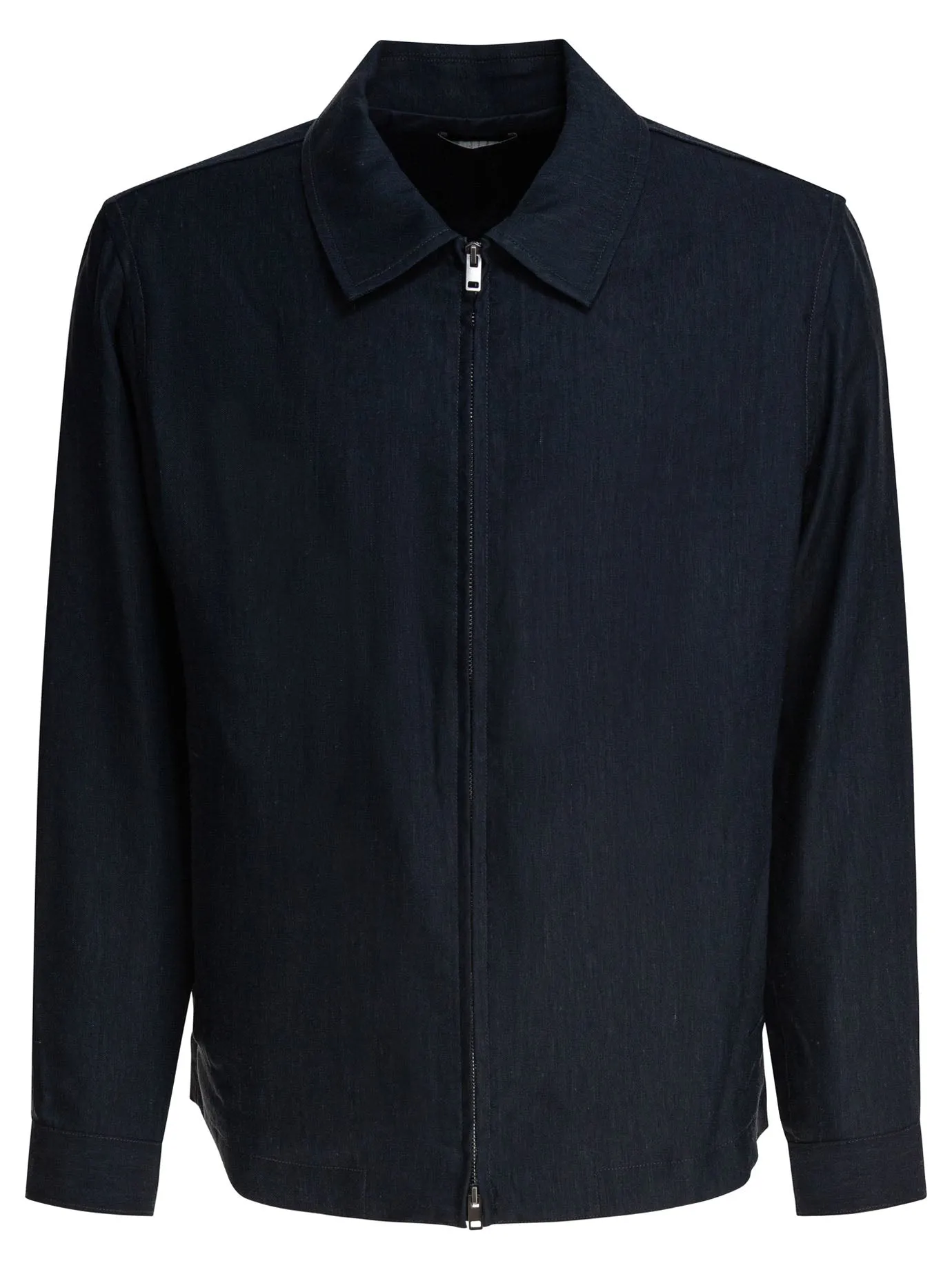 Bomber Jacket Zipper Closure Giacche Blu