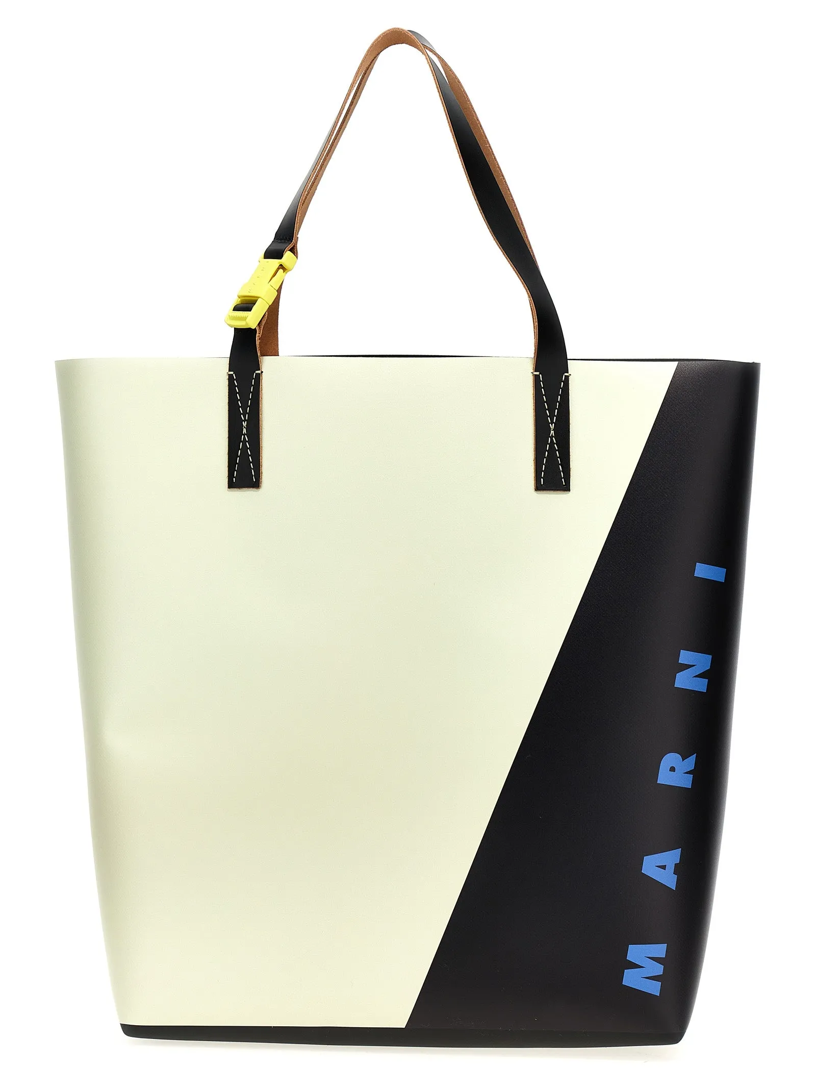 Logo Shopping Bag Tote Bianco/Nero