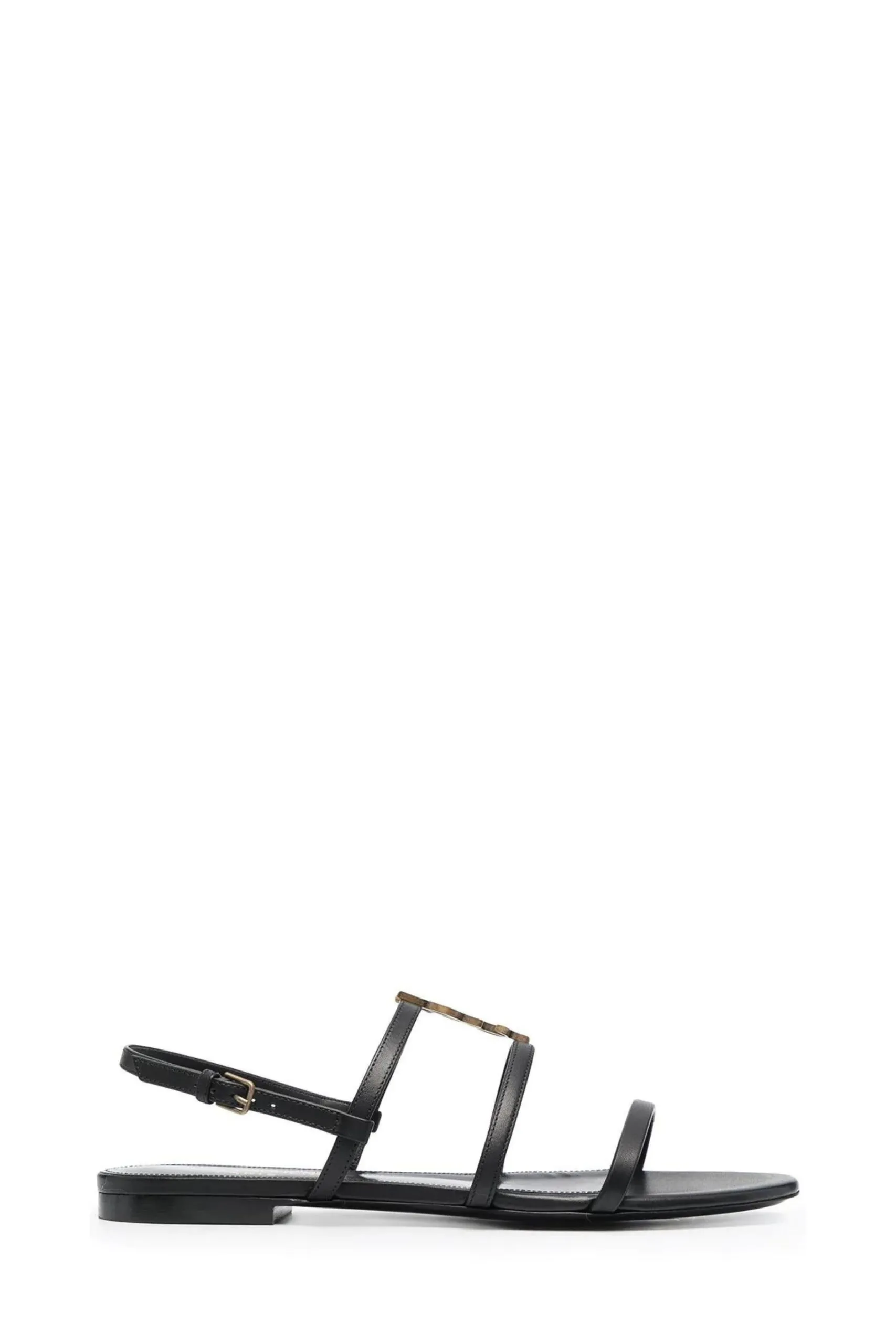 Sandali Cassandra Bassi in Pelle Nera