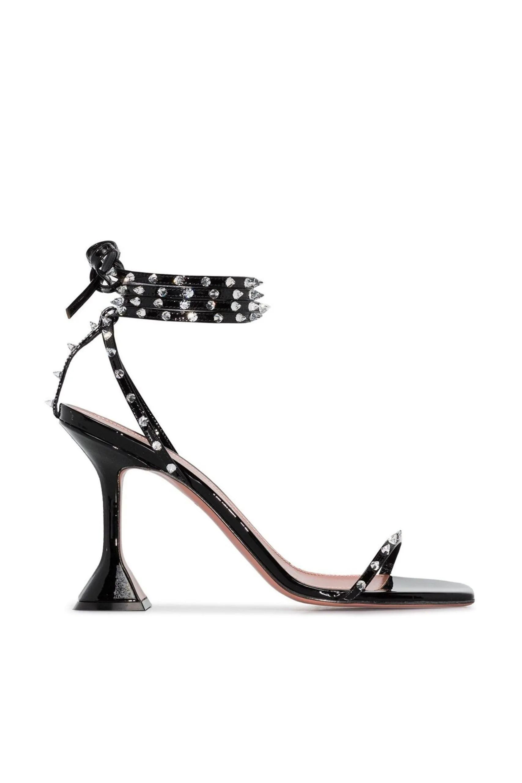 Sandali Karma con Borchie di Cristalli Neri