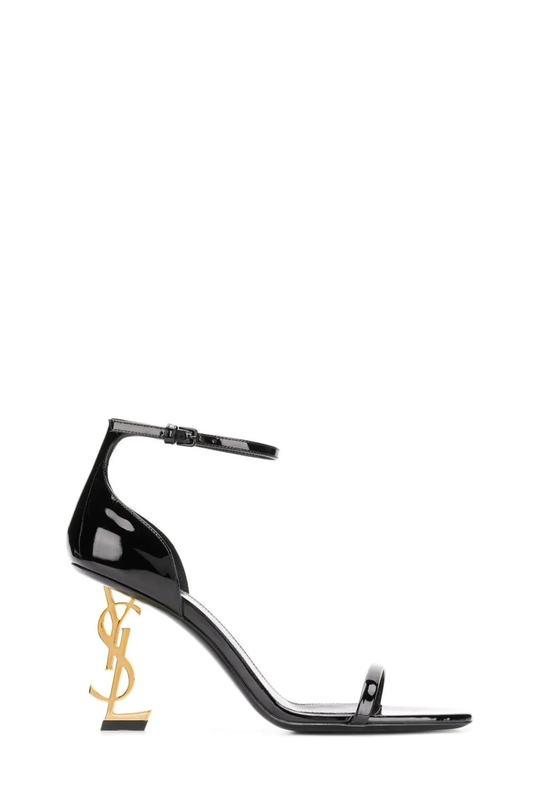 Sandalo Opyum 85 in Vernice Nero e Oro