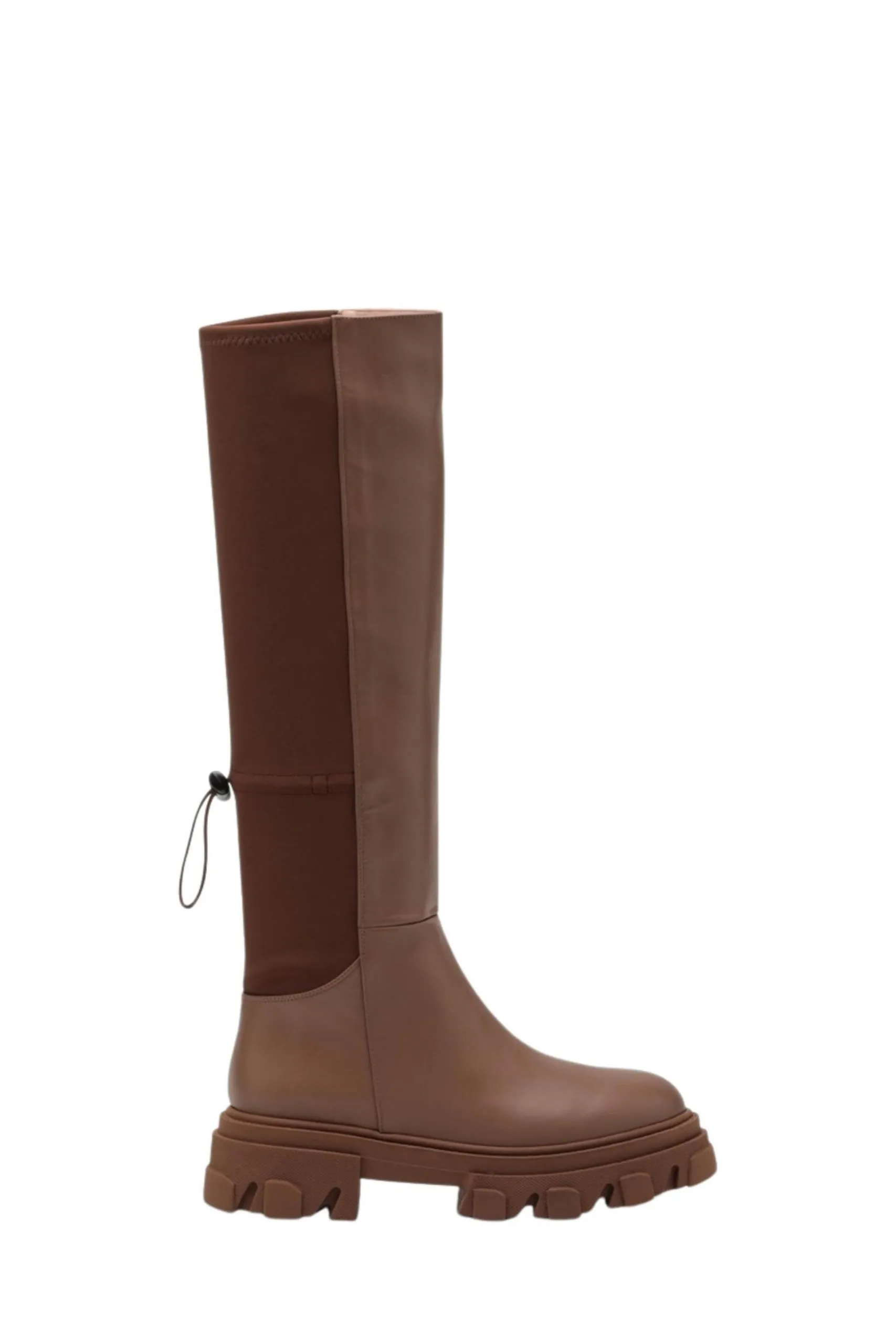 Stivale Alto Gia 12 in Pelle Marrone