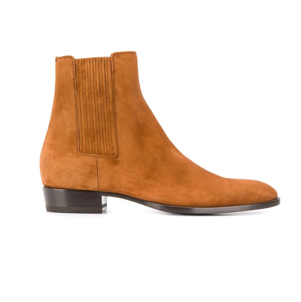 Stivaletti Chelsea marrone chiaro