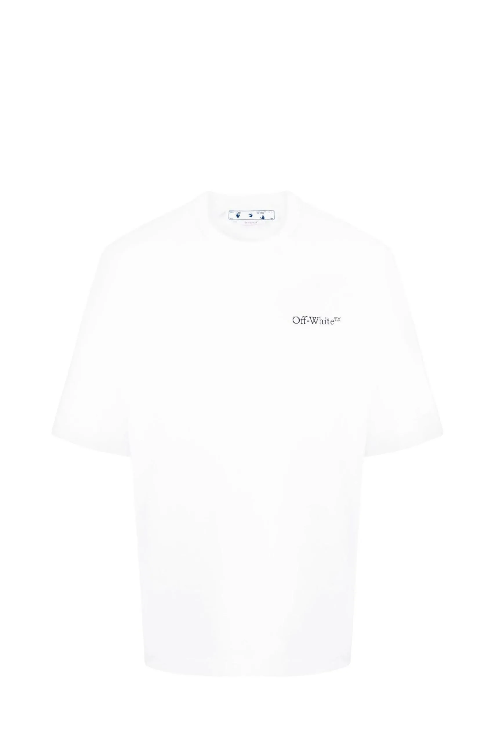 T-Shirt Bianca con Stampa Caravaggio