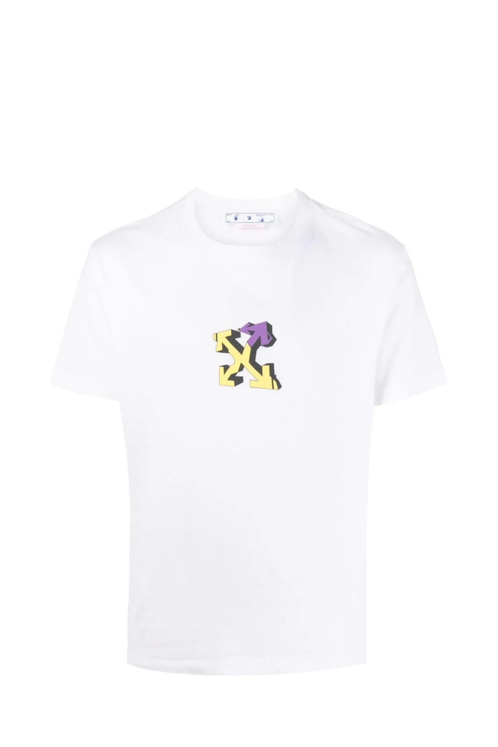 T-shirt Bianca con Stampa Logo
