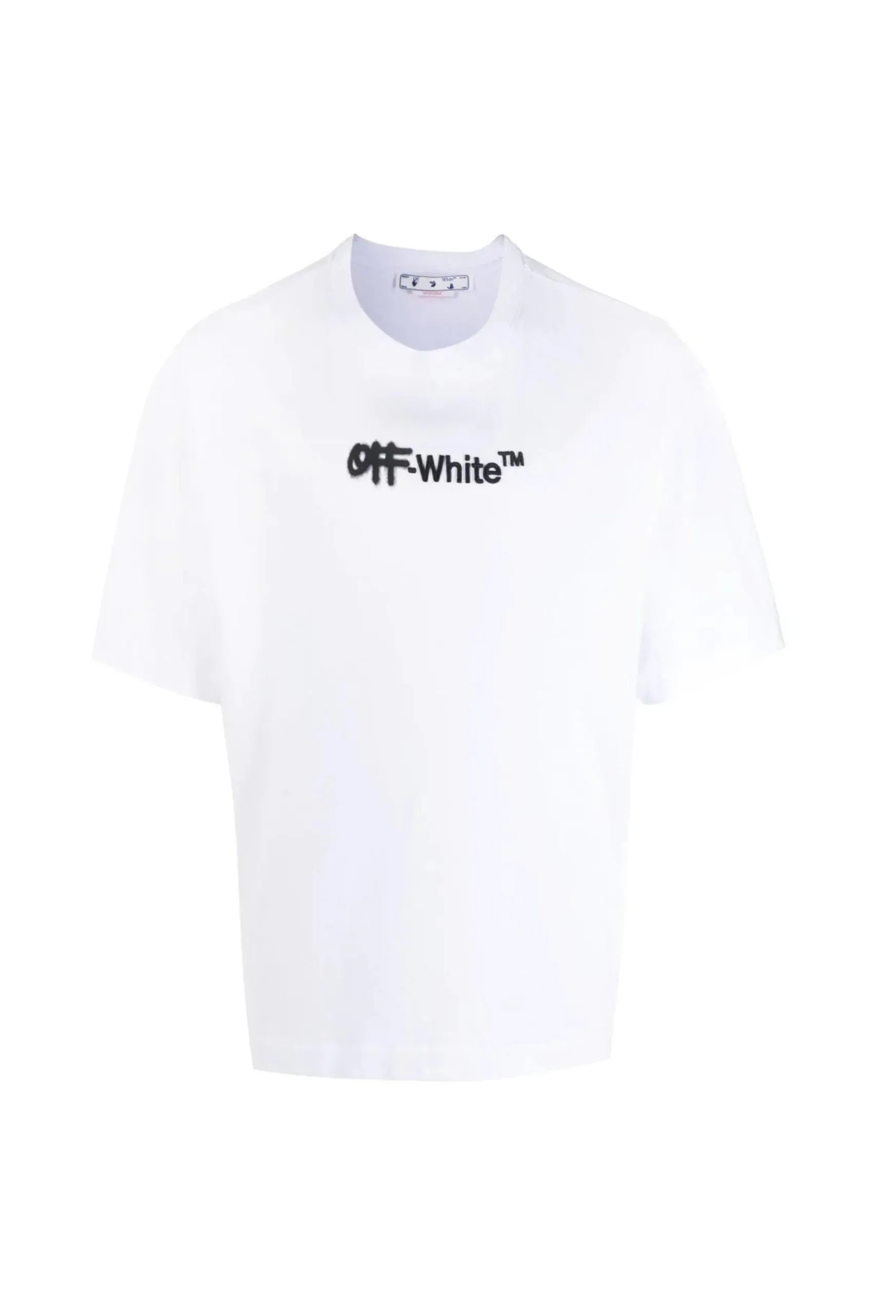 T-shirt Bianca in Cotone con Logo