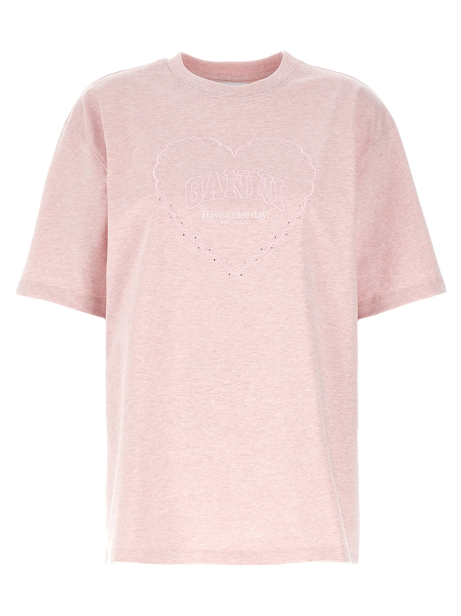 Heart T Shirt Rosa