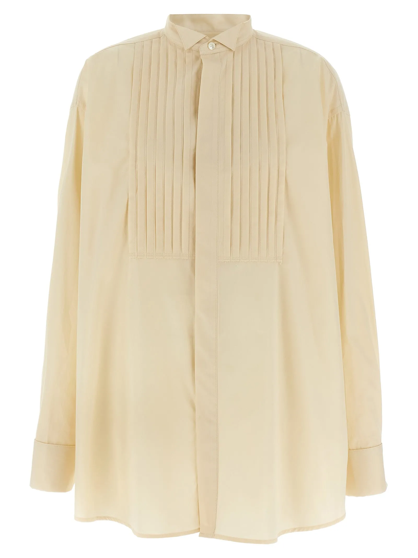 Pleated Shirt Camicie Beige