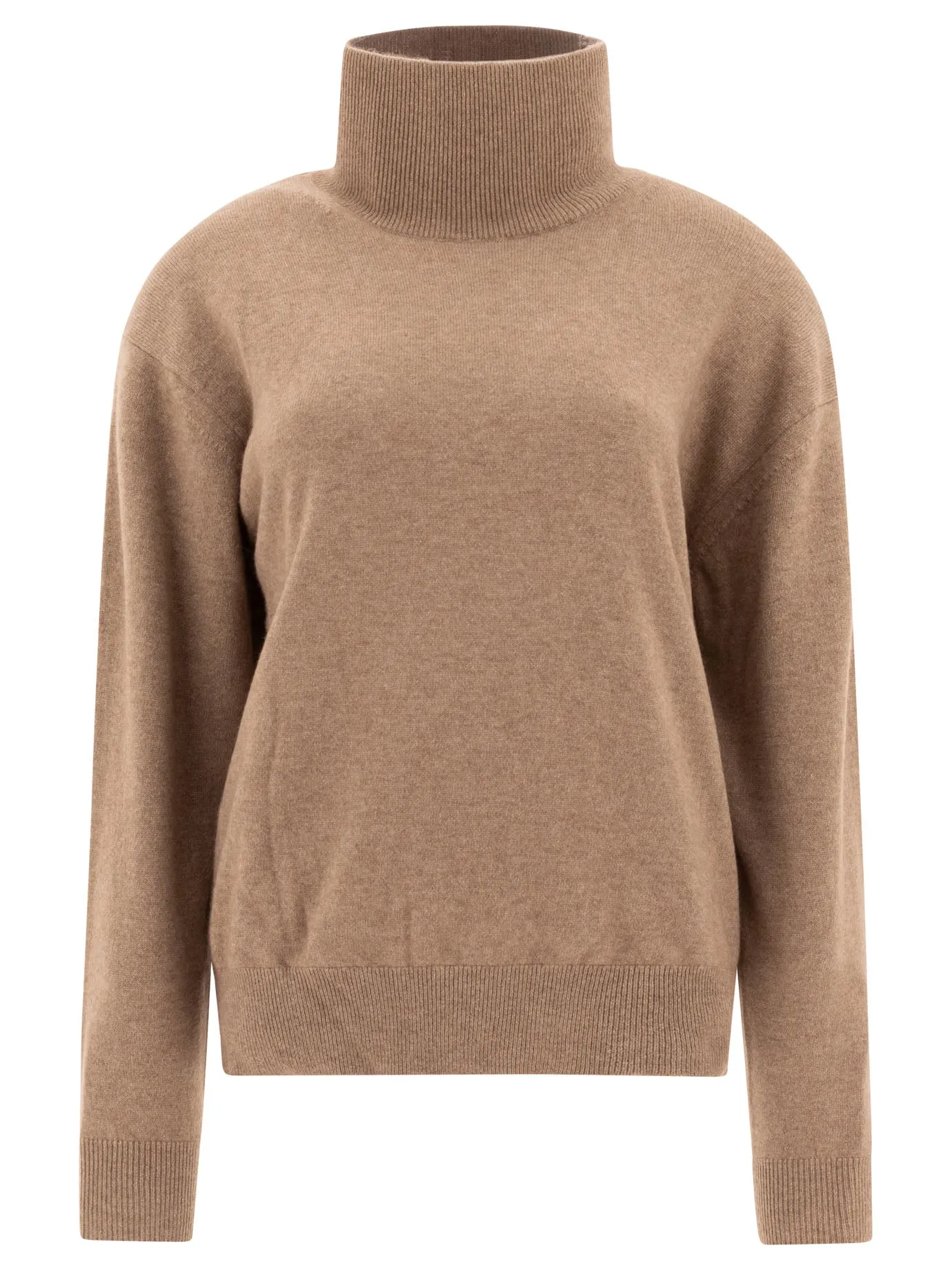 Cashmere Turtleneck Sweater Knitwear Marrone