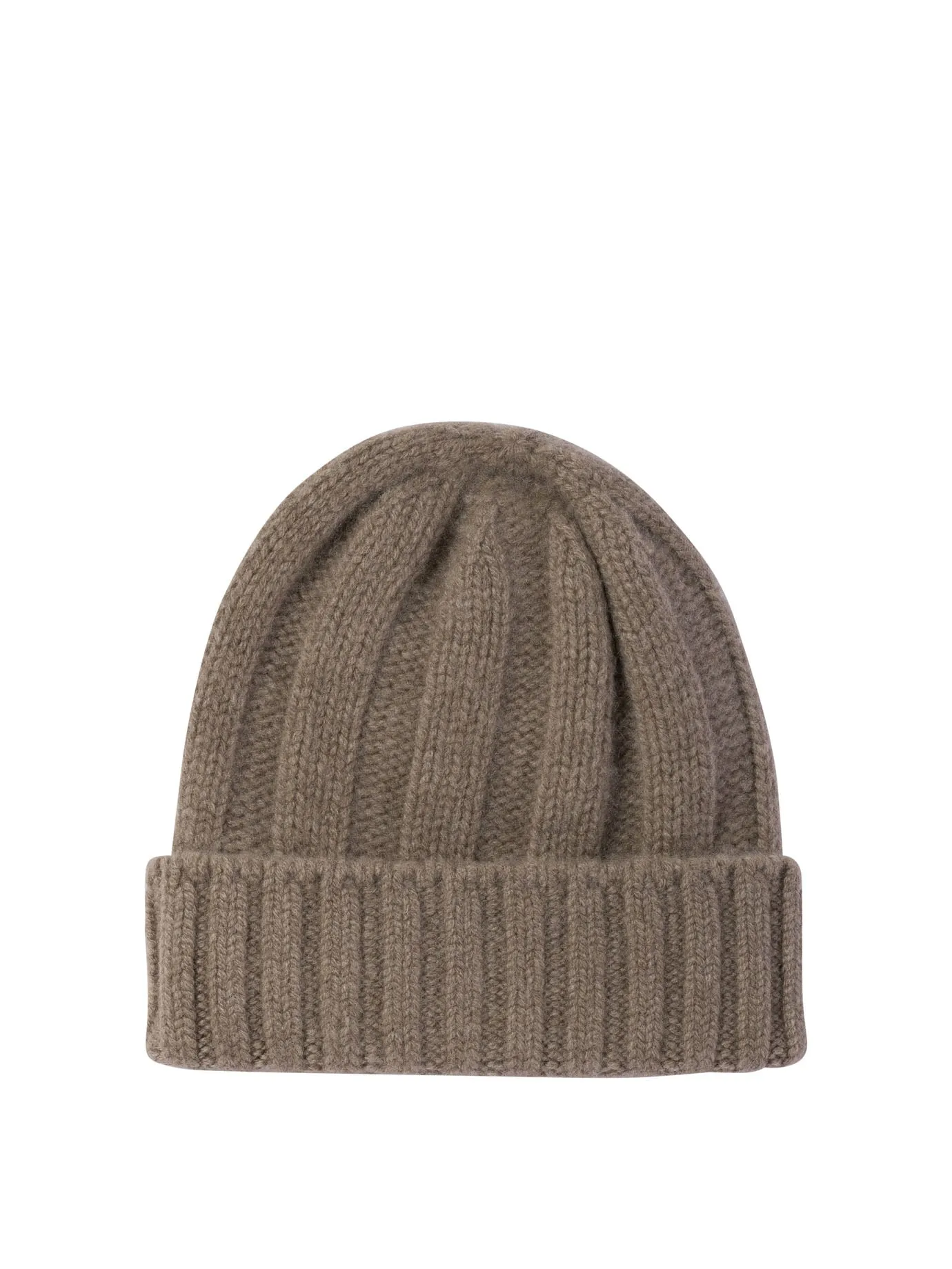 Ribbed Cashmere Beanie Cappelli Marrone