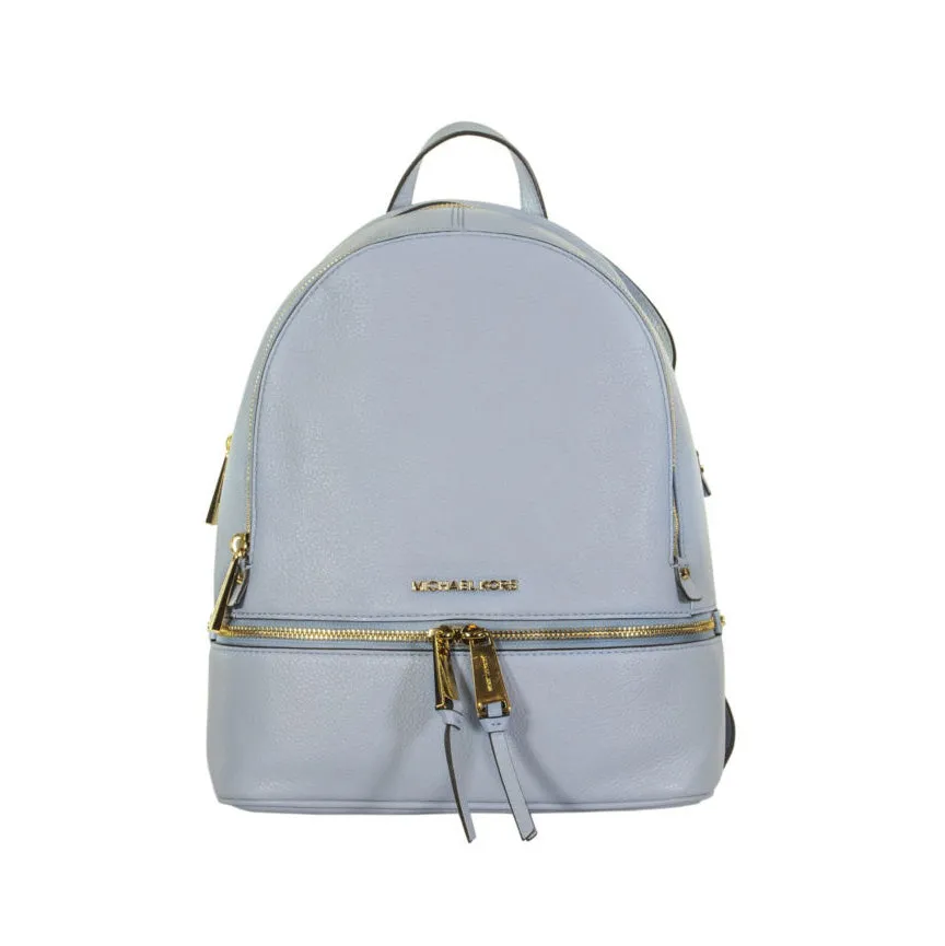 Zaino Rhea azzurro in pelle