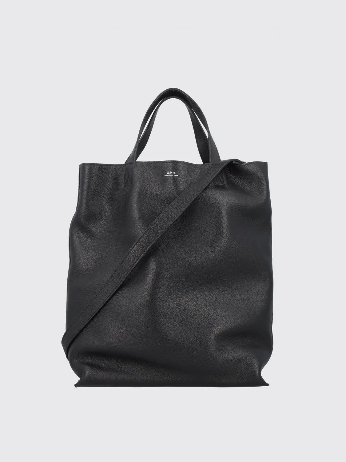 Borsa A.P.C. in pelle a grana