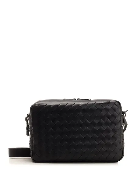 Bottega Veneta Uomo Borsa a tracolla con motivo intrecciato