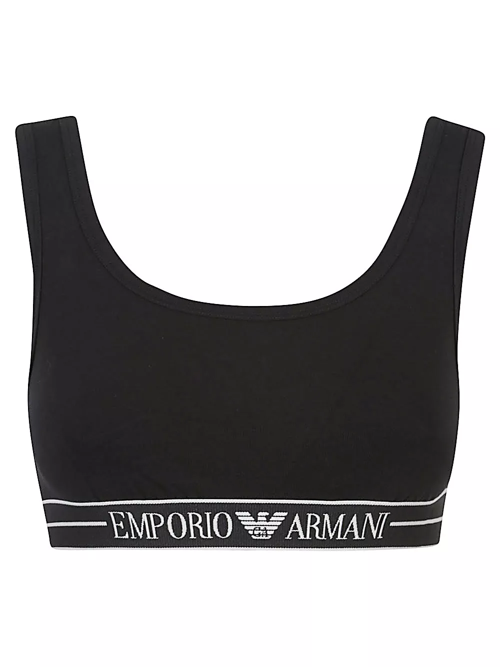 Bralette sportiva in cotone di Emporio armani