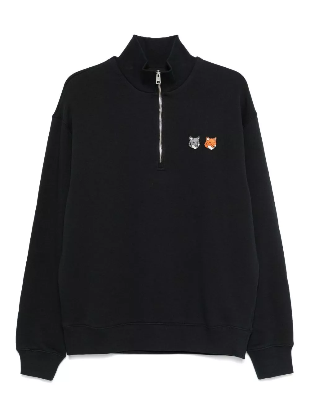Felpa double bold fox head in cotone di Maison kitsune'