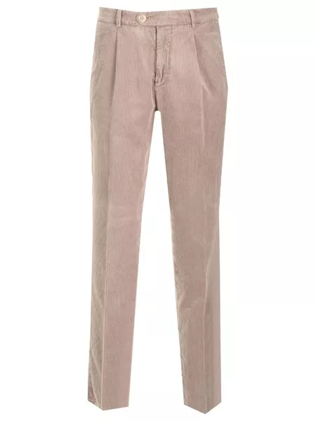 Brunello Cucinelli Uomo Pantalone in velluto blu