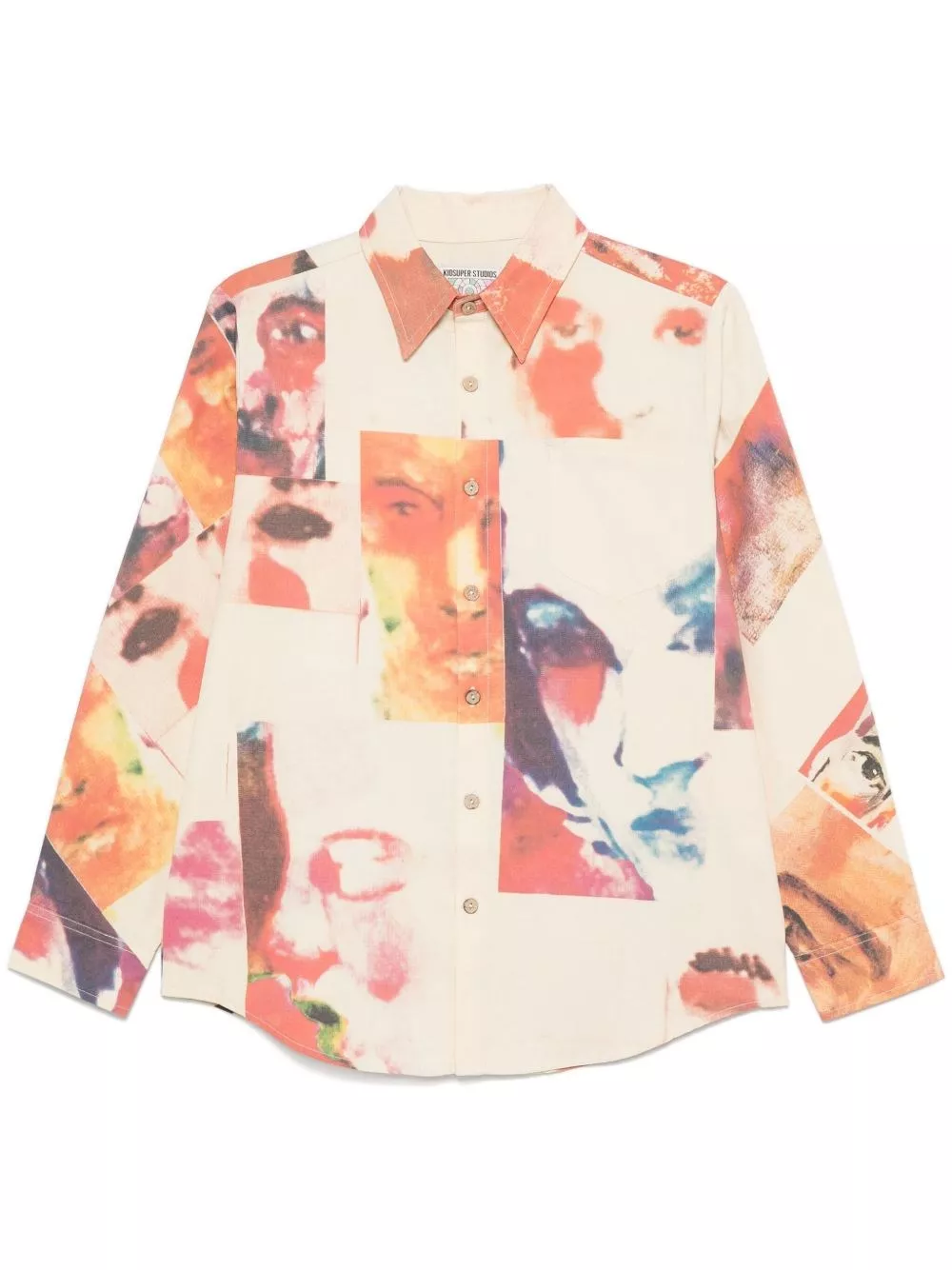 Collage faces shirt di Kidsuper