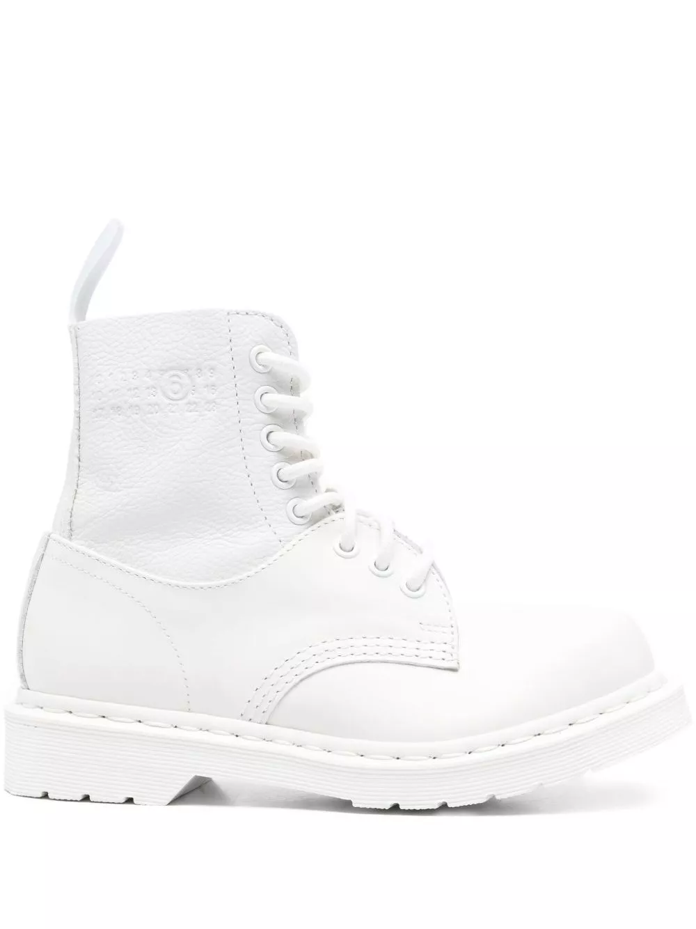 Stivaletto in pelle di Mm6 x dr.martens