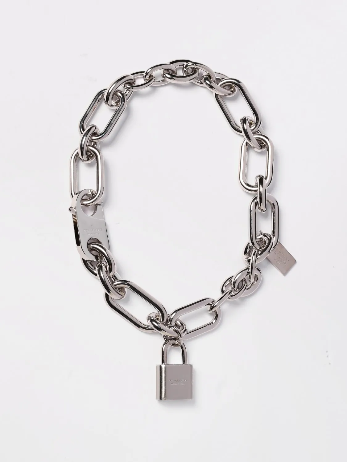 Collana Acne Studios in ottone con lock charm