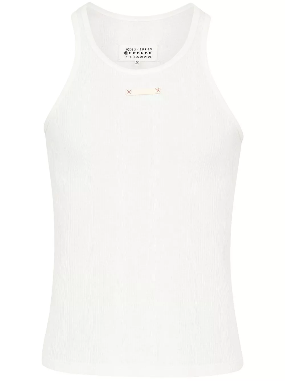 Top in misto cotone con logo di Maison margiela