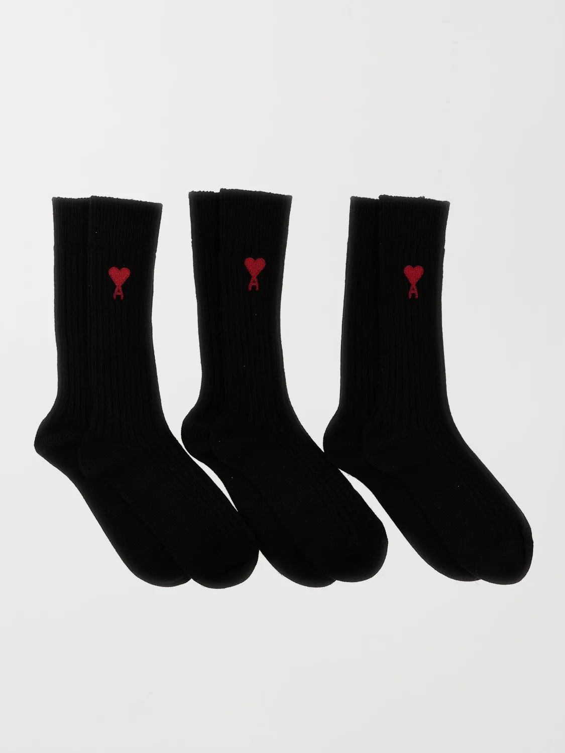 Set 3 paia di calze Ami Paris in misto cotone