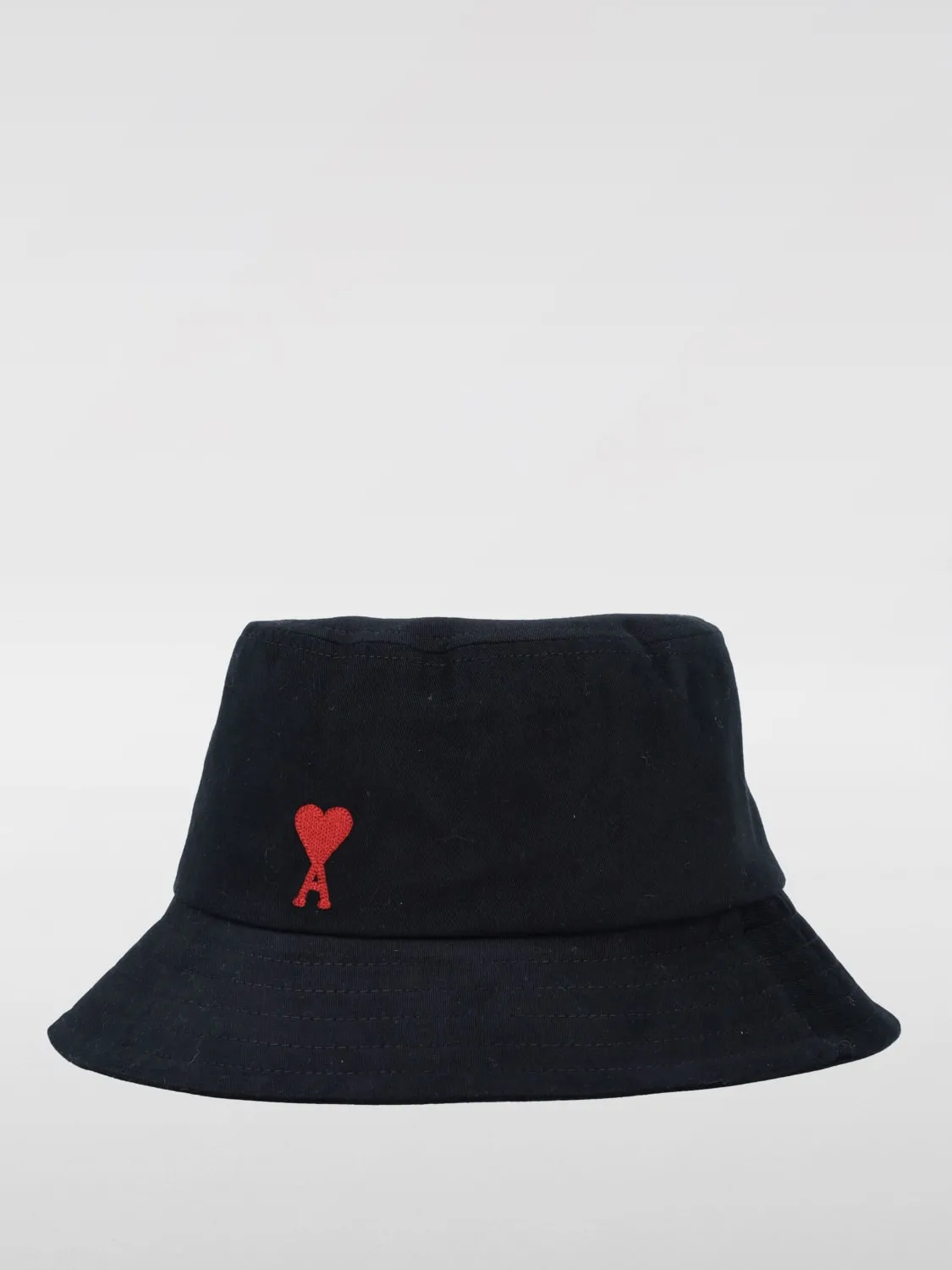 Cappello Ami Paris in cotone con logo ricamato