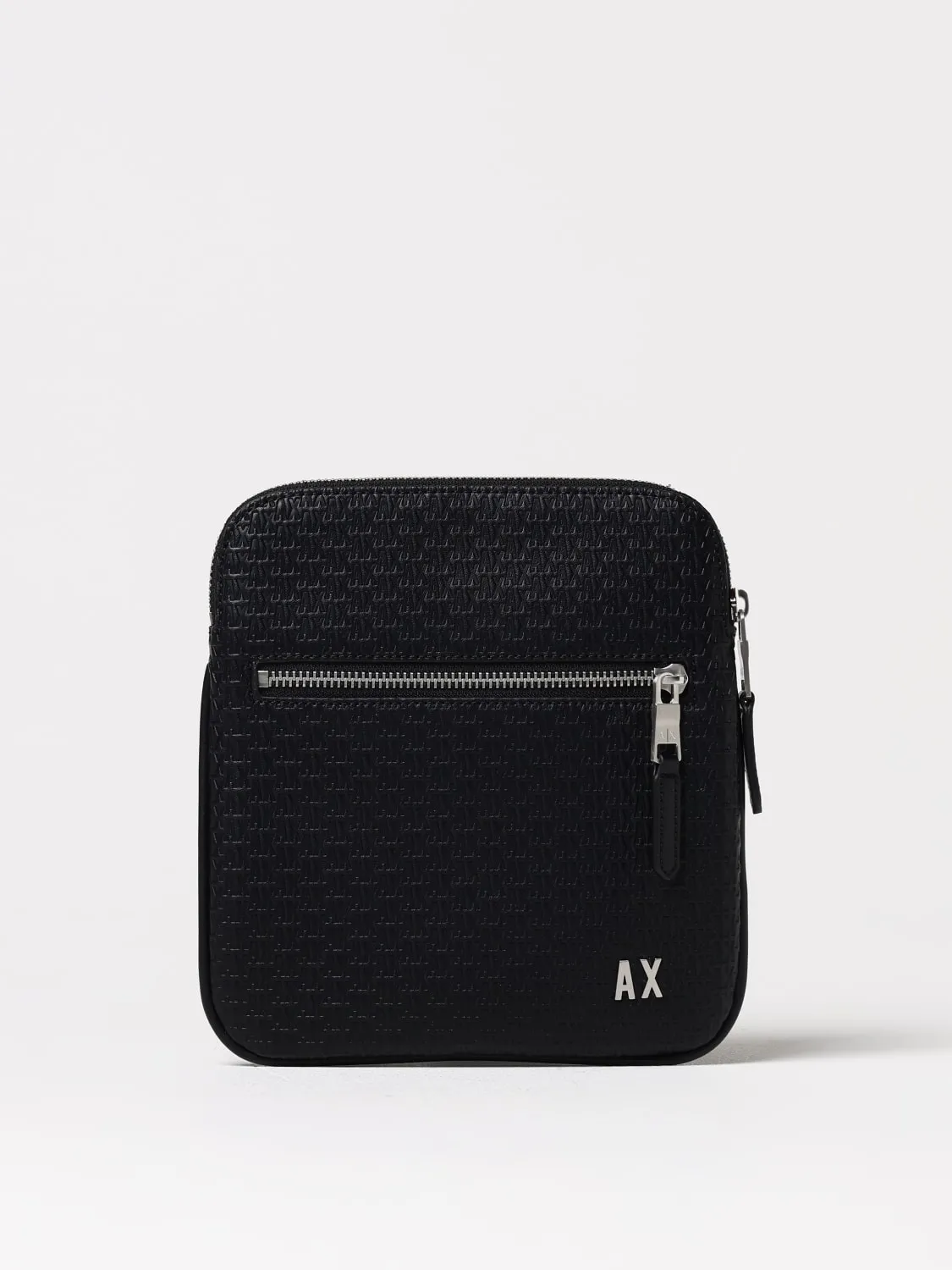 Borsa Armani Exchange in pelle sintetica con monogram goffrato