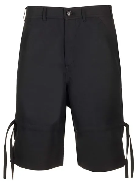 Comme Des Garcons Shirt Uomo Bermuda in twill nero