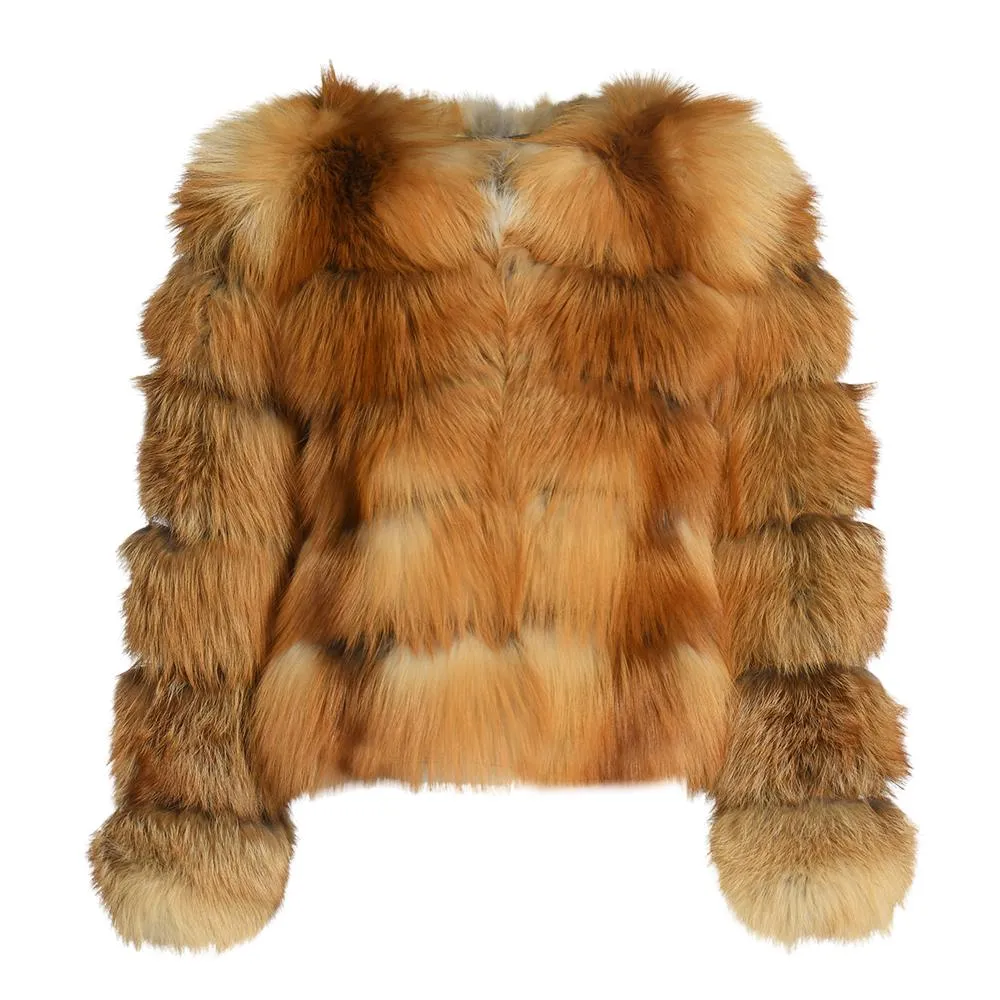 Giacca Rouge in Pelliccia di Volpe Rossa