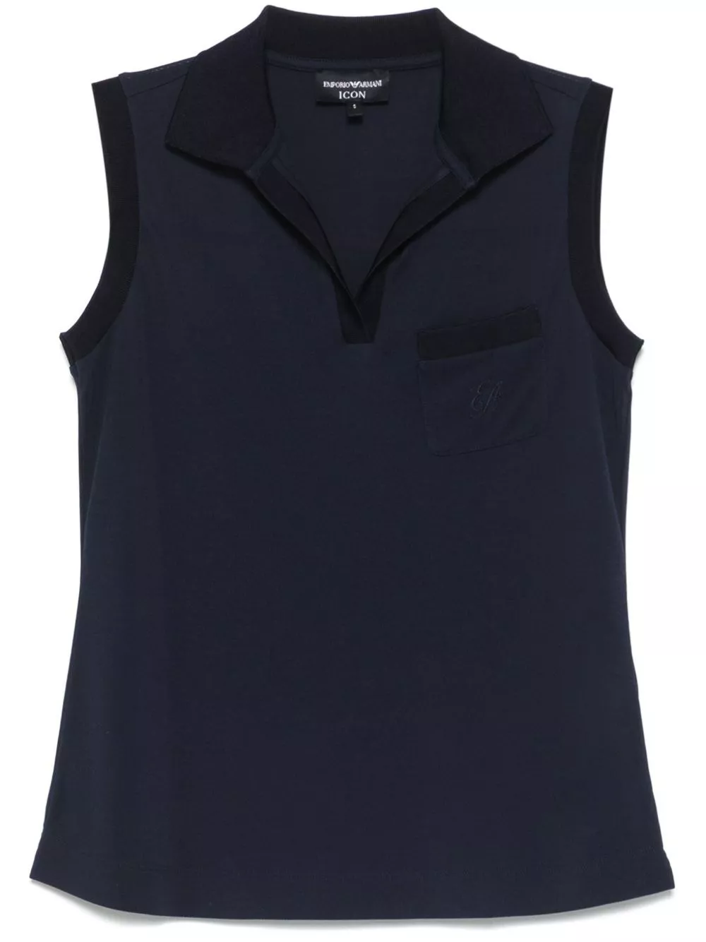 Top smanicato di Emporio armani