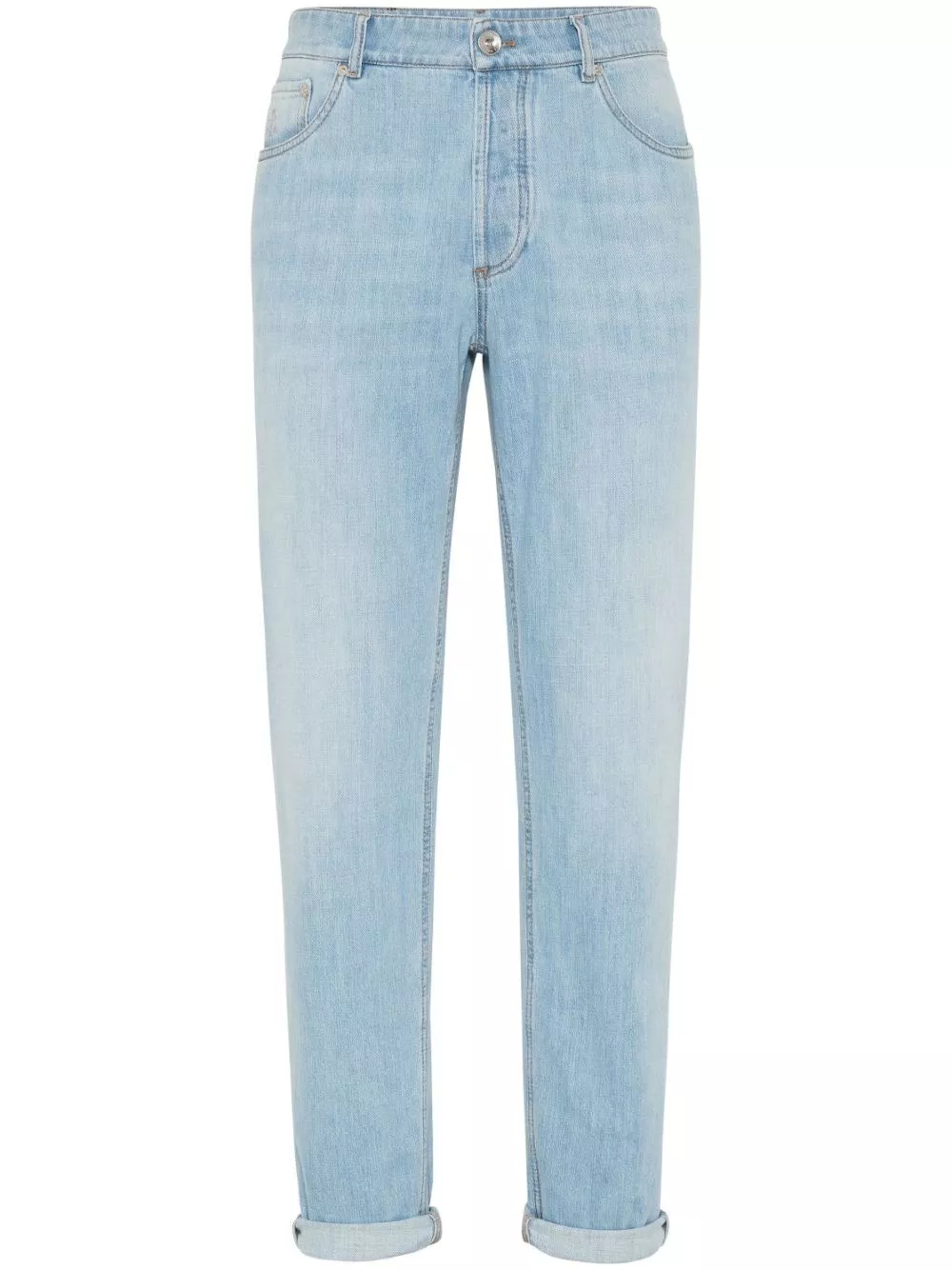 Jeans traditional fit in cotone di Brunello cucinelli