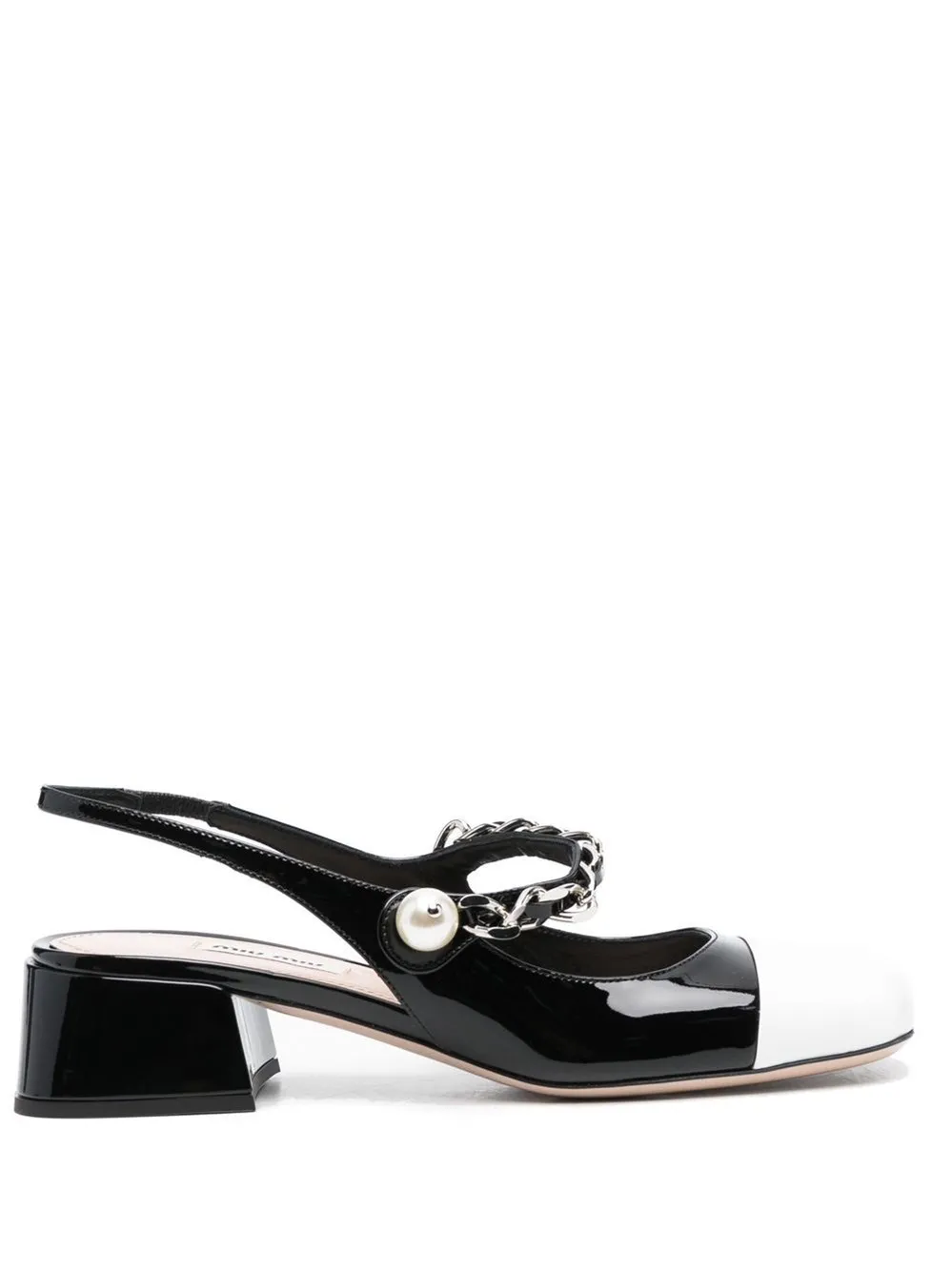 SLINGBACK BICOLORE IN VERNICE