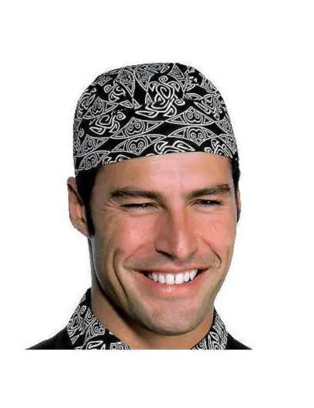 Bandana de travail motif noir