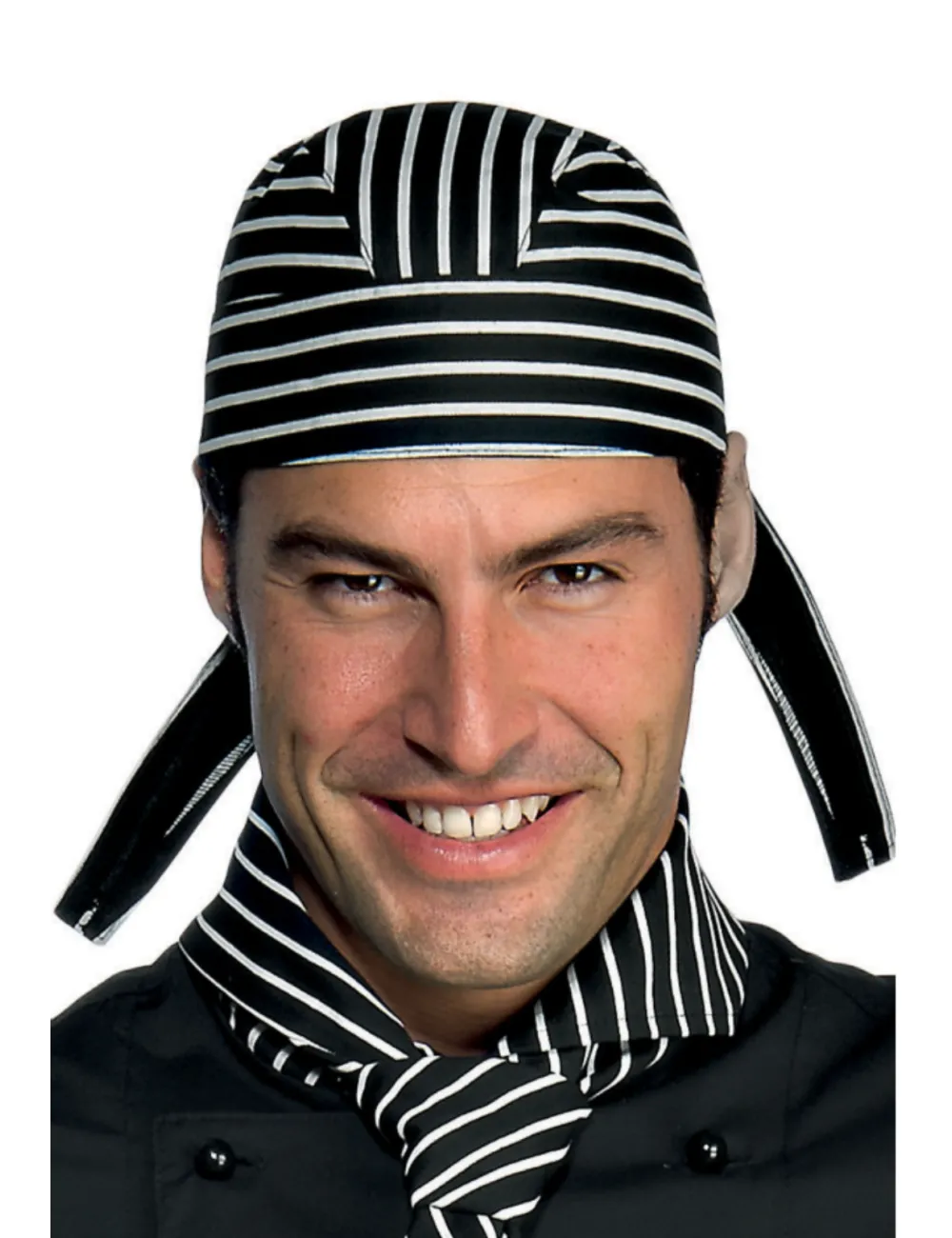 Bandana de travail rayée.