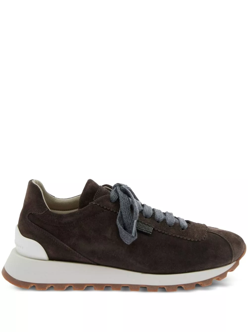 Sneaker in pelle scamosciata di Brunello cucinelli