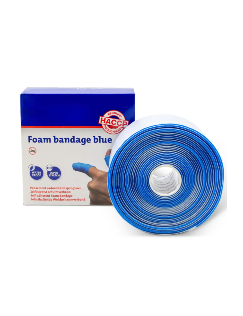 BLAUER SELBSTHAFTENDER VERBAND