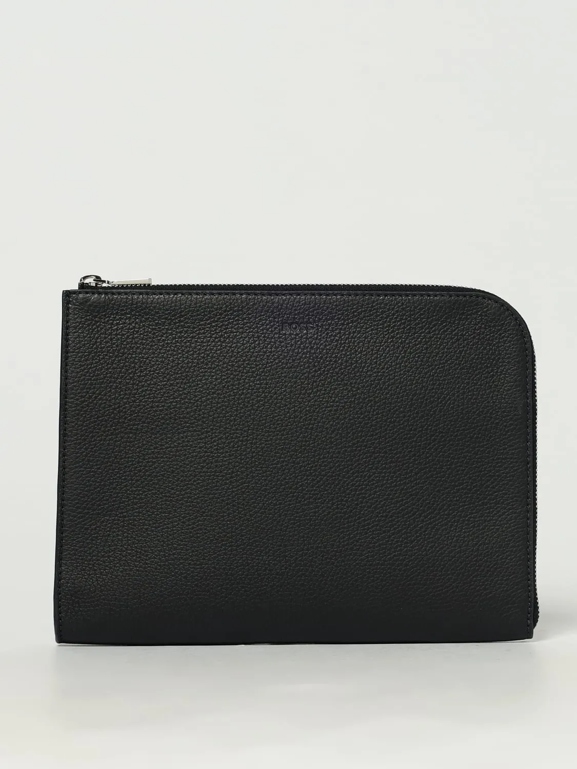 Portadocumenti in pelle martellata Boss