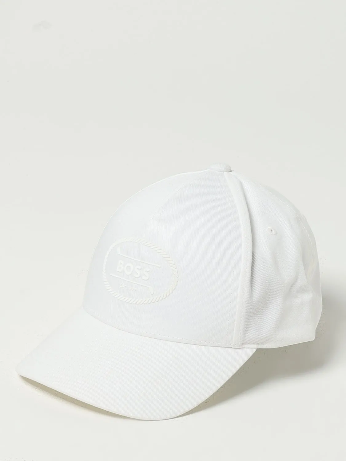 Cappello Boss in cotone con logo ricamato