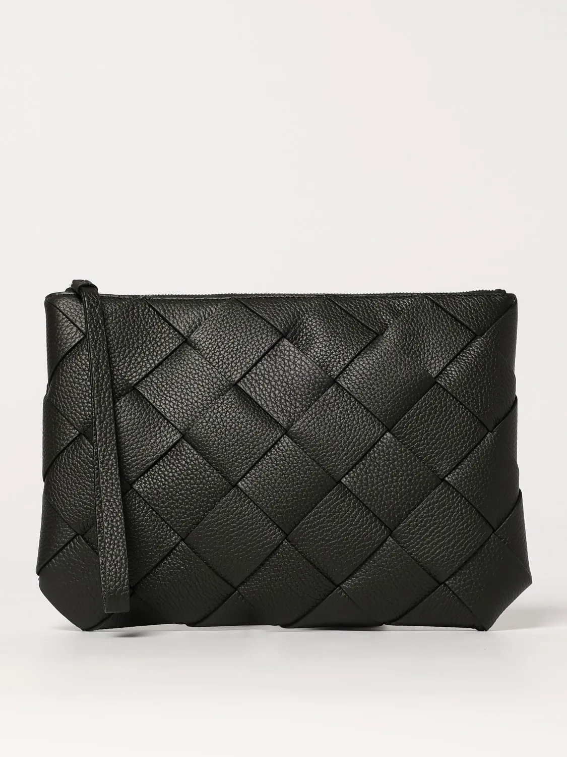 Portadocumenti in pelle di vitello intrecciata Bottega Veneta