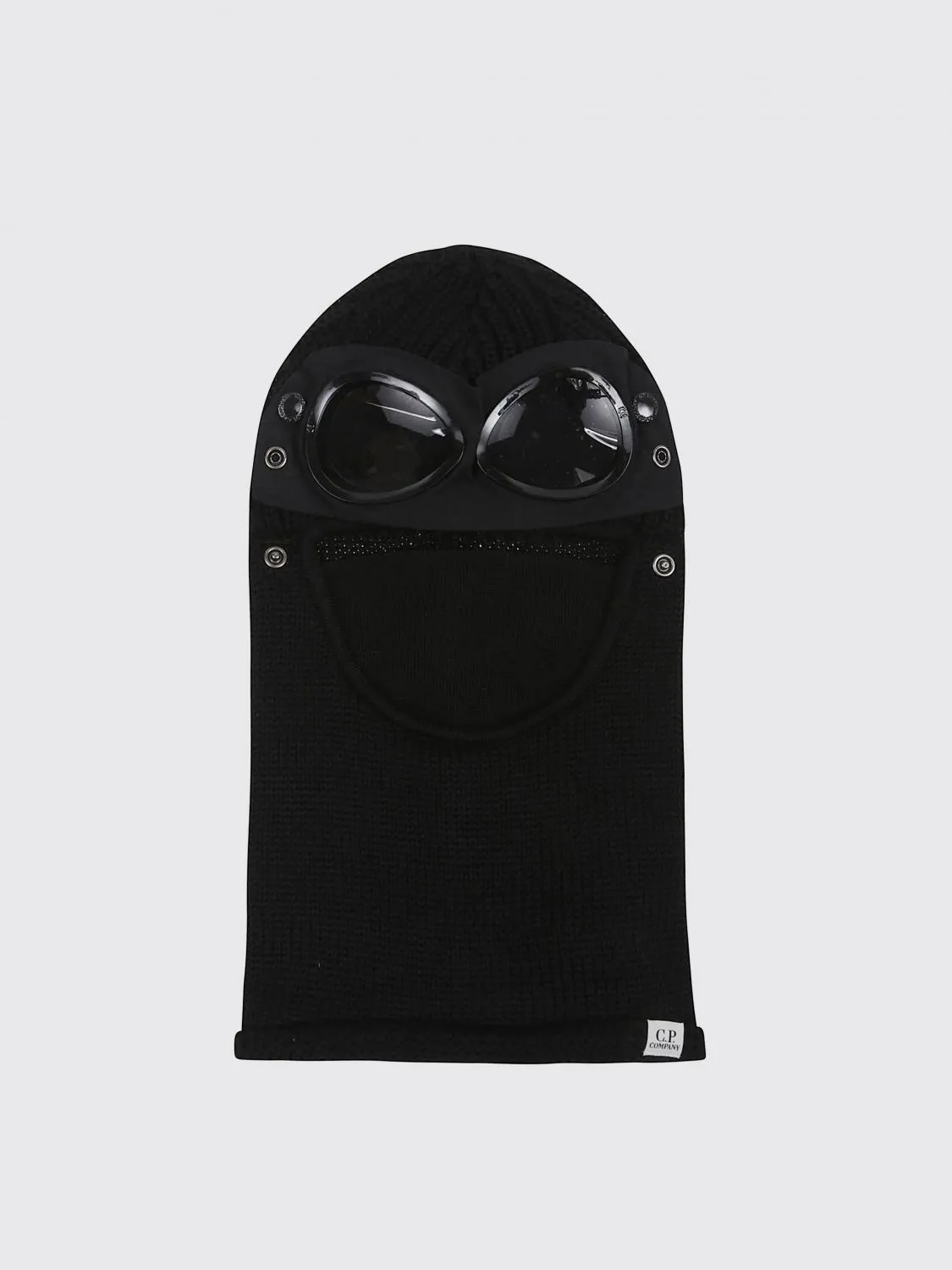 Balaclava C.P. Company in lana a coste con lenti