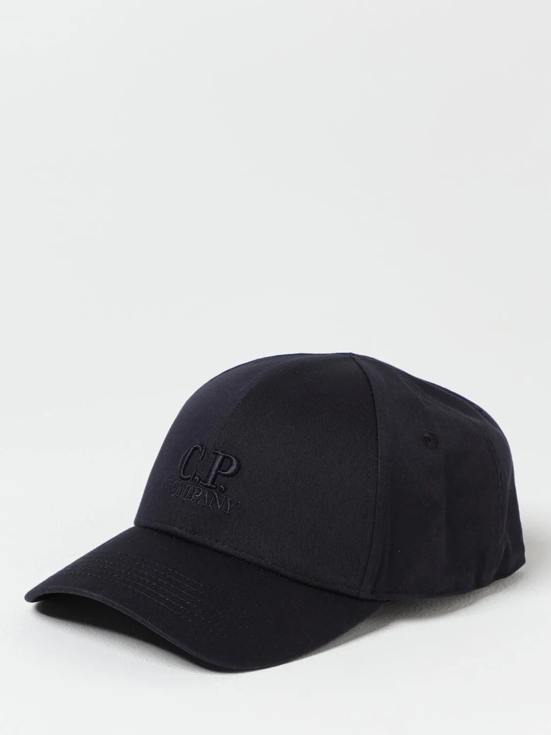 Cappello C.P. Company in canvas di cotone con logo ricamato