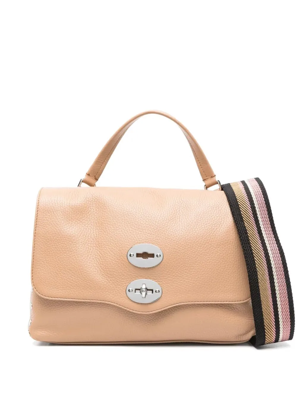 BORSA POSTINA DAILY GIORNO SMALL IN PELLE MARTELLATA