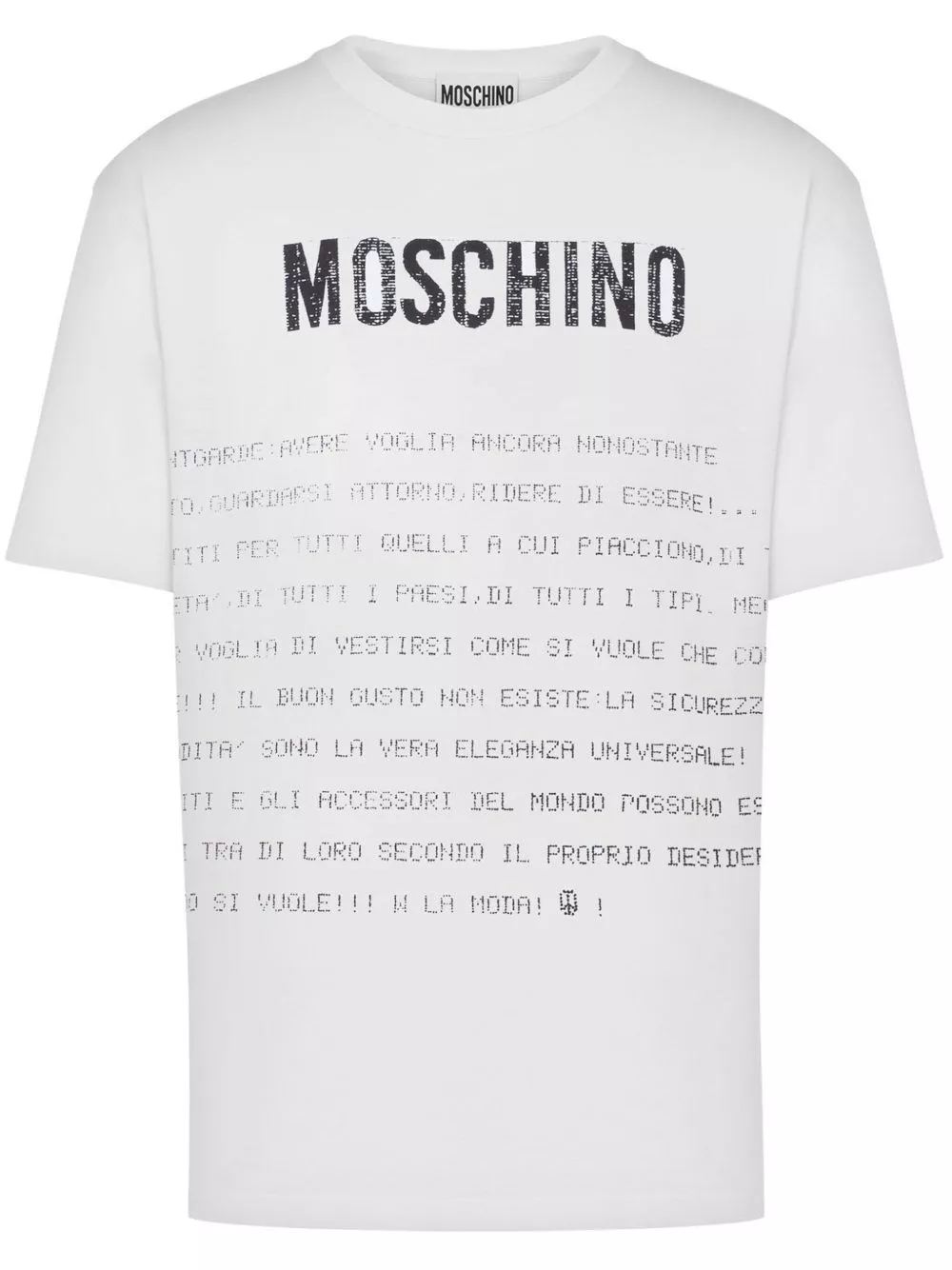 Printed t-shirt di Moschino