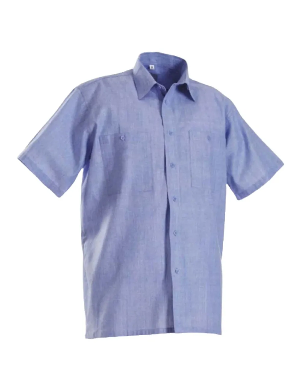 Camicia in Cotone Manica Corta Da Lavoro