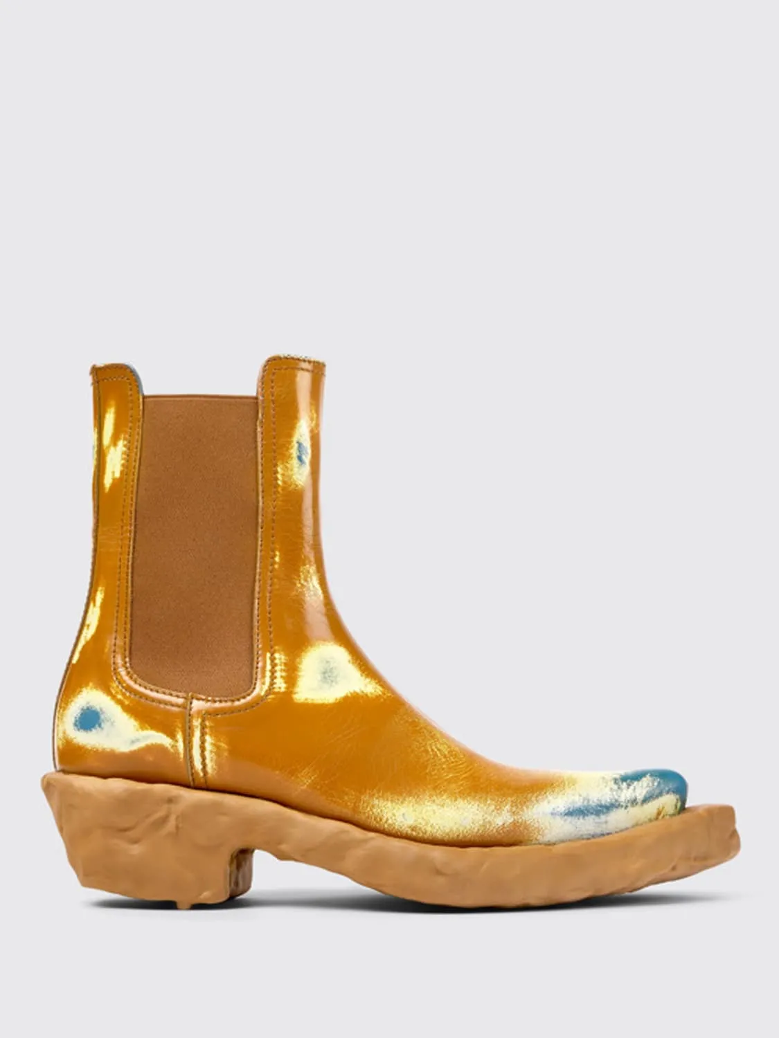 Stivaletto Venga Camper in pelle effetto washed